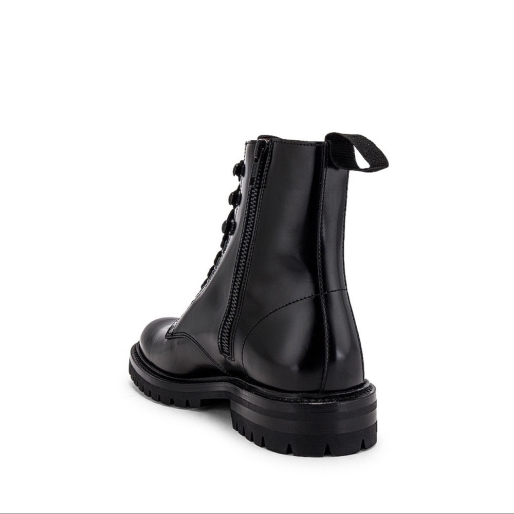 Common Projects Black Leather Lace-Up Ankle Boots